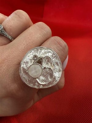 Stretch Ring Silber mit Stein