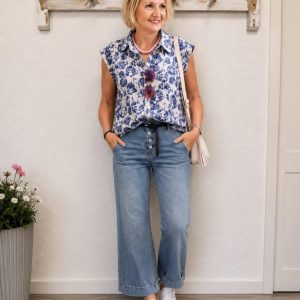 Bluse mit Knopfleiste