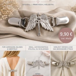 Blusenclip Magnet Damen- Flügel-für Busen & Cardigans